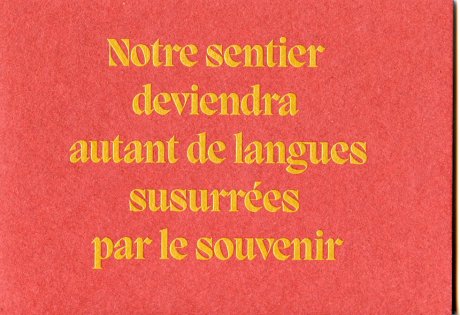 Notre sentier deviendra