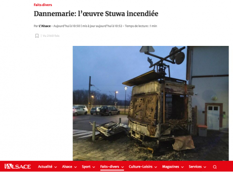 L'immobile mobile incendié